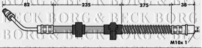 BORG & BECK bbh7517 -  Тормозной шланг